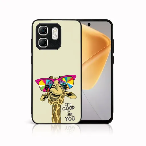 MY ART Ochranný kryt pre Infinix Hot 50i GIRAFFE (180)