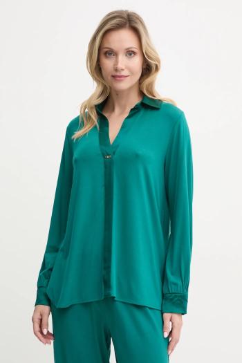 Pyžamová blúzka United Colors of Benetton dámska, zelená farba, 3ZEW3M007