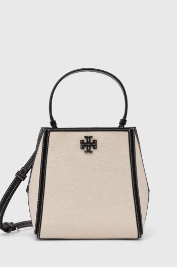 Kabelka Tory Burch McGraw Canvas Small béžová farba, 158502.254