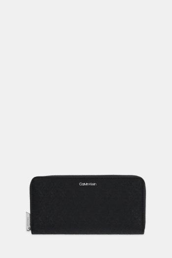 Peňaženka Calvin Klein dámska, čierna farba, LV04F1073G