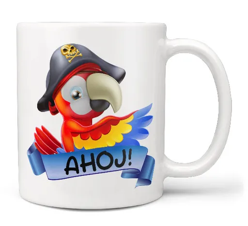Hrnček Ahoj – papagáj