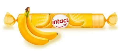 INTACT HROZNOVÝ CUKOR s vitamínom C s príchuťou banánu 40g
