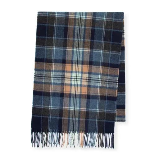 Pánsky úzky šál v károvanom vzore – štýl a elegancia v každom detaile 100-7M-006-X7