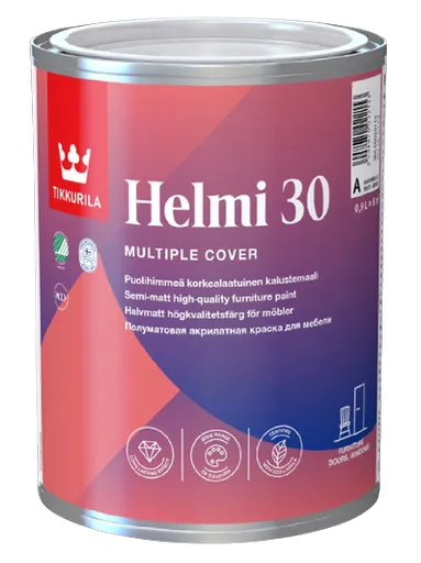 HELMI 30 - Akrylová nábytková farba (zákazkové miešanie) Q804 - nummi 0,9 L