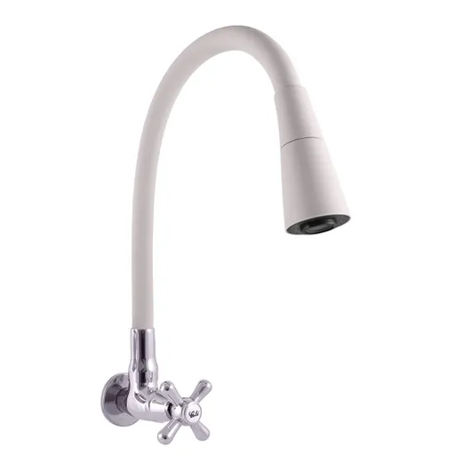 RAV SLEZÁK Morava Retro umývadlový ventil so silikónovým ramienkom sivá / chróm mk192/13s MK19213S