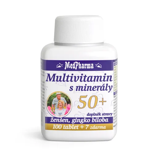 MEDPHARMA Multivitamín s minerálmi 50+ 107 tabliet