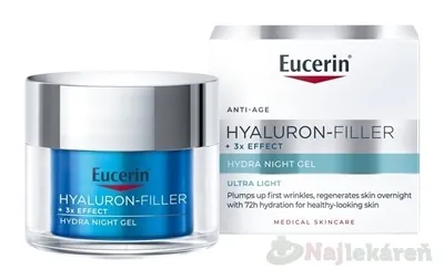 Eucerin HYALURON-FILLER 3XEFFECT Hydra nočný gél 50ml