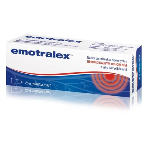 EMOTRALEX Rektálna masť na liečbu hemoroidov 25 g