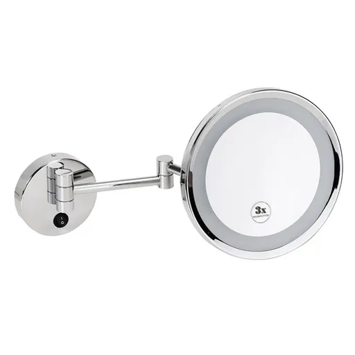 Kozmetické zrkadielko Bemeta 24x24 cm chróm 116401772