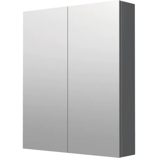 Zrkadlová skrinka Naturel 60x72 cm lamino šedostrieborná GALCA160