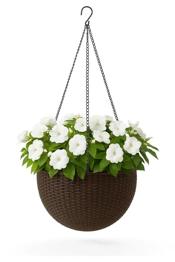 KETER Kvetináč Hanging GLOBE | hnedá