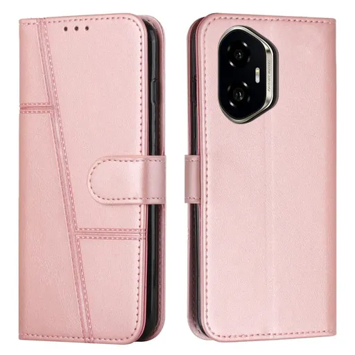 STITCHED Peňaženkový kryt pre Honor 400 5G ružový