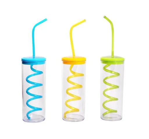 Plastový pohár so slamkou TORO 300ml