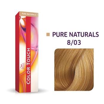 Wella Professionals Color Touch Pure Naturals profesionálna demi-permanentná farba na vlasy s multi-rozmernym efektom 8/03 60 ml