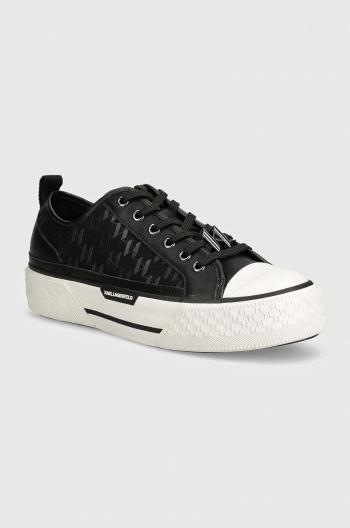 Tenisky Karl Lagerfeld KAMPUS pánske, čierna farba, KL50424