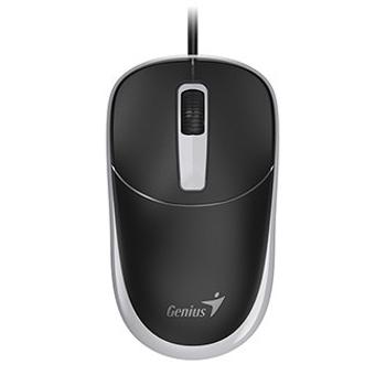 Myš drátová, Genius DX-123, černo-šedá, optická, 1200DPI