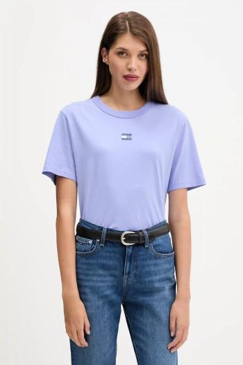 Bavlnené tričko Tommy Jeans dámske, DW0DW22202