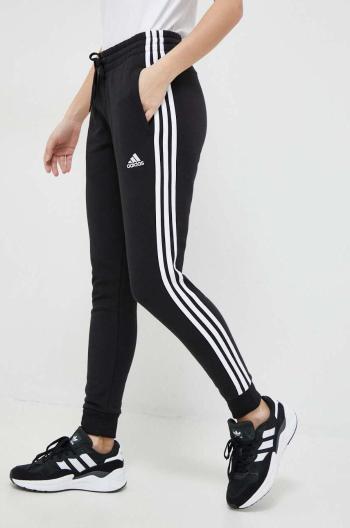 Tepláky adidas čierna farba, s nášivkou,  IC8770