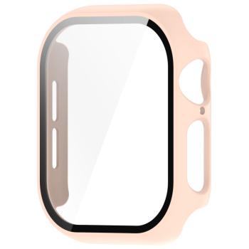 PC FULL COVER Plastový kryt so sklom pre Apple Watch 10 46mm ružový