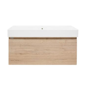Kúpeľňová skrinka s umývadlom Naturel Savona 98x43x44, 8 cm dub halifax mat SAVONA100DHSAT