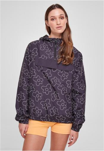 Urban Classics Ladies AOP Pullover Jacket blackflower - XS