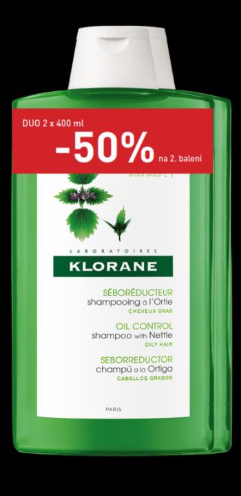 KLORANE Šampón s BIO žihľavou 2x400ml