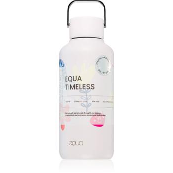 Equa Timeless fľaša na vodu z nehrdzavejúcej ocele malá farba Flower Power 600 ml