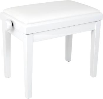 Grand HY-PJ023 Drevená klavírna stolička White Gloss