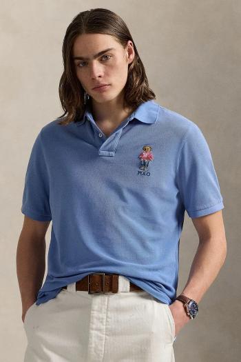 Bavlnené polo tričko Polo Ralph Lauren pánske, jednofarebné, 710969629
