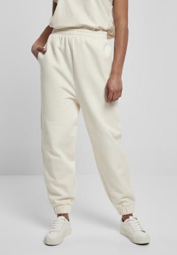 Urban Classics Ladies Organic High Waist Ballon Sweat Pants whitesand - 5XL