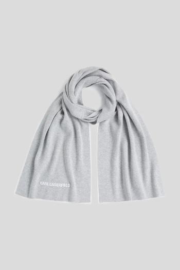 Šál Karl Lagerfeld šedá farba, A3W33144