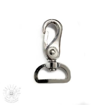 Fém karabiner 25 mm silver