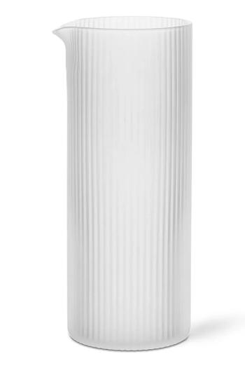 Džbán mlieka ferm LIVING Ripple Milk Jug 400 ml biela farba