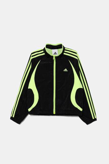 Detská mikina adidas Originals čierna farba, vzorovaná, JY6323