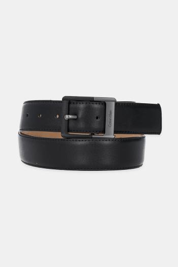 Kožený opasok Calvin Klein čierna farba, LV04D7012G
