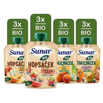 Sunar BIO kapsička mix príchutí Smieško Hopsáčik 12× 100 g (8592084420031)