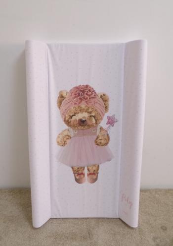CEBA Podložka prebaľovacia 2-hranná s pevnou doskou (50x80) Comfort Fluffy Puffy Poly