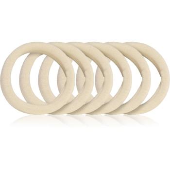 BrushArt Hair Band gumičky do vlasov Beige 6 ks