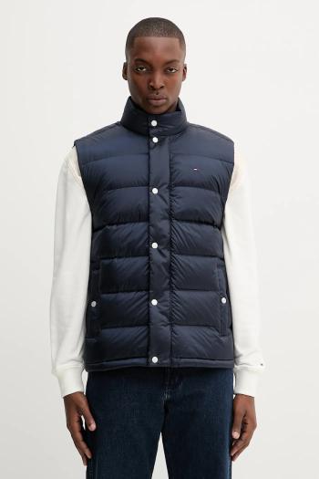 Páperová vesta Tommy Jeans tmavomodrá farba, zimná, DM0DM21777