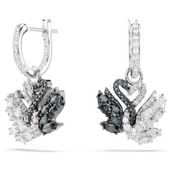 Swarovski Ikonické visiace náušnice 2v1 Swan 5705728