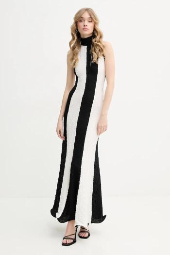 Šaty MSGM čierna farba, maxi, áčkový strih, 3842MDA29Y.257317
