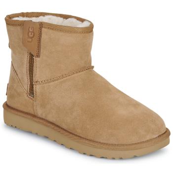 UGG  CLASSIC MINI BAILEY ZIP  Polokozačky Hnedá