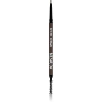 Mesauda Milano Sketch Brows automatická ceruzka na obočie s kefkou odtieň 102 Brunette 0,09 g