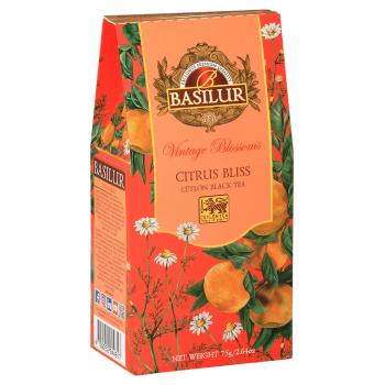 BASILUR Vintage blossoms citrus bliss čierny čaj sypaný 75 g