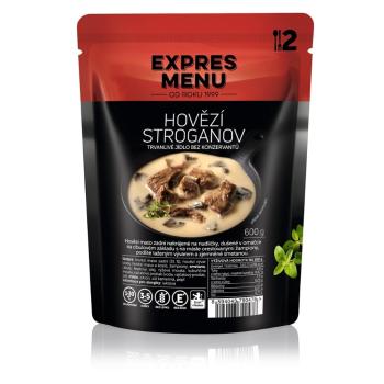 EXPRES MENU Hovädzí Stroganoff bez lepku 2 porcie