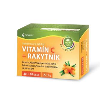 NOVENTIS Vitamín C + Rakytník 30 + 10 tabliet