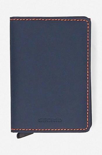 Peňaženka Secrid tmavomodrá farba,   Slimwallet Matte SM-Nightblue & Orange