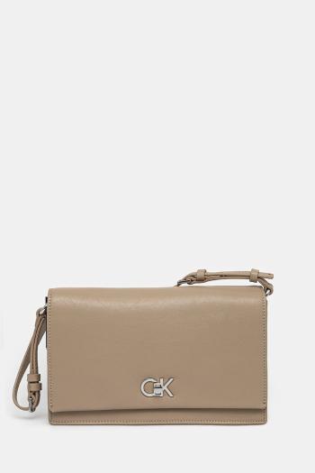 Kabelka Calvin Klein béžová farba, K60K612807