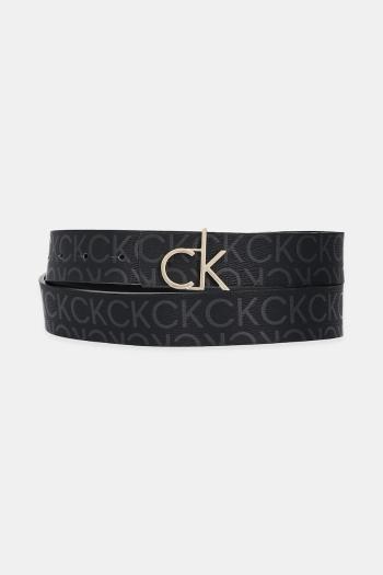 Opasok Calvin Klein čierna farba, LV04F7038G