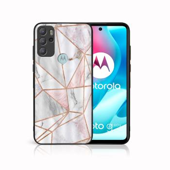 MY ART Silikónový obal Motorola Moto G60s PINK MARBLE (143)